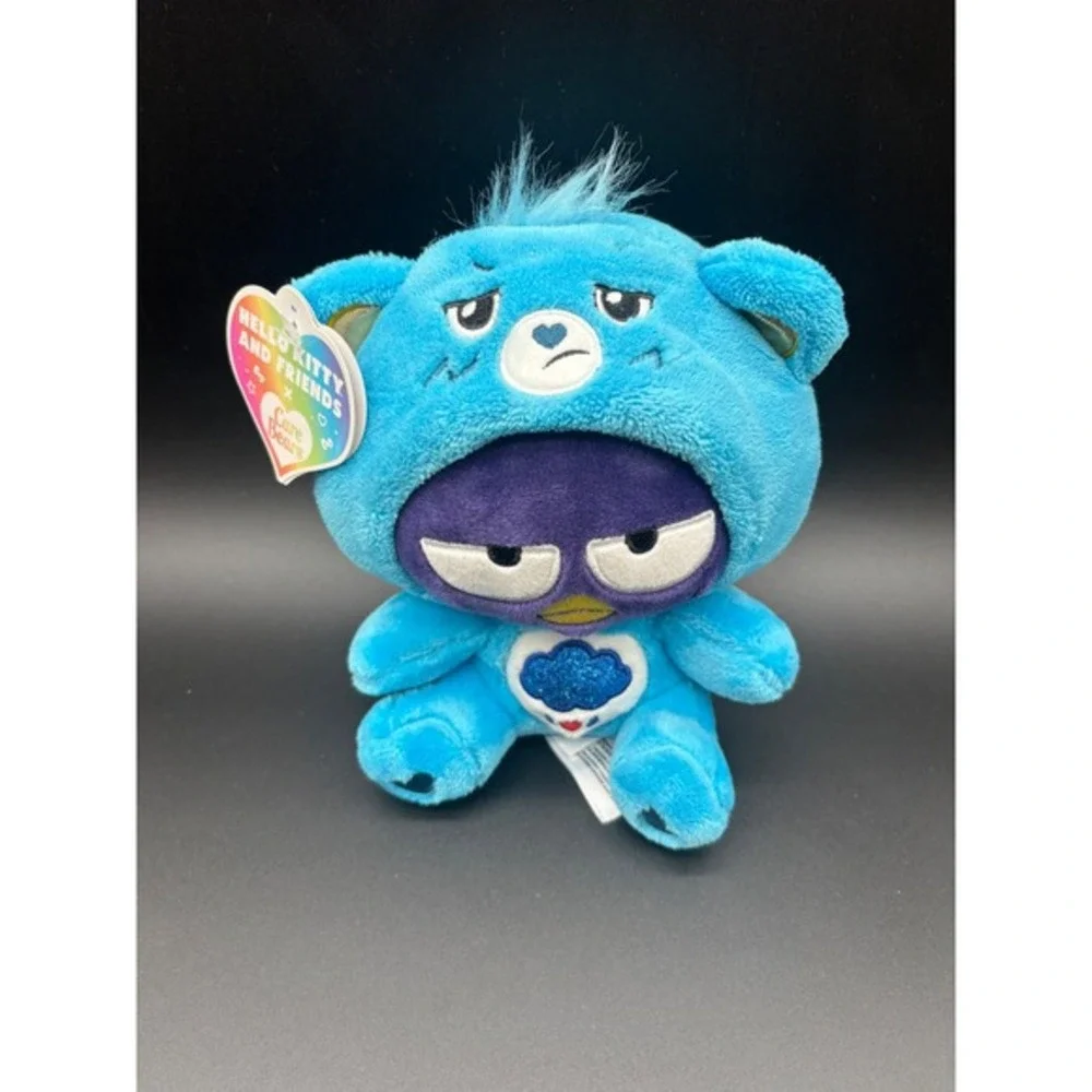 Sanrio Care Bears Badtz-Maru Grumpy Bear Plush Unisex 8in Blue New Collaboration